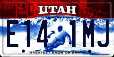 UT license plate E141MJ