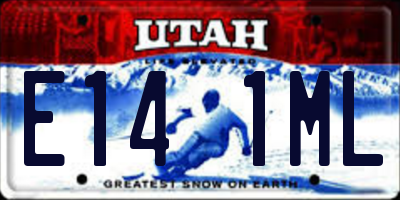 UT license plate E141ML