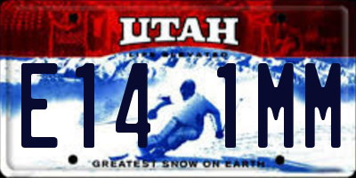 UT license plate E141MM