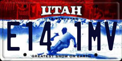 UT license plate E141MV