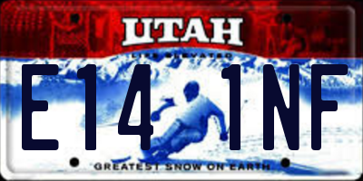 UT license plate E141NF