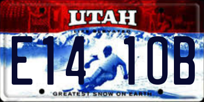 UT license plate E141OB