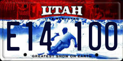 UT license plate E141OO