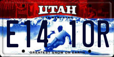 UT license plate E141OR
