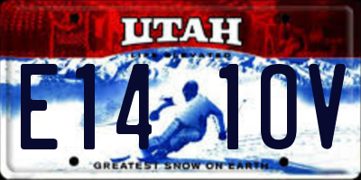 UT license plate E141OV