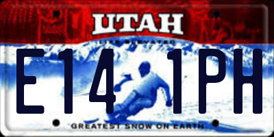 UT license plate E141PH
