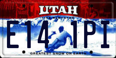 UT license plate E141PI