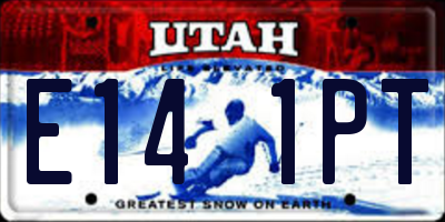 UT license plate E141PT