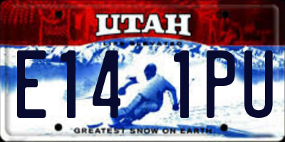 UT license plate E141PU