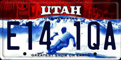 UT license plate E141QA