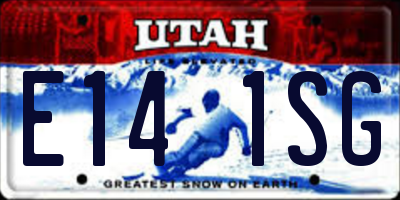 UT license plate E141SG