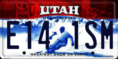 UT license plate E141SM