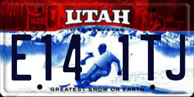 UT license plate E141TJ