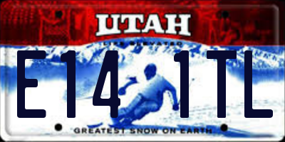 UT license plate E141TL