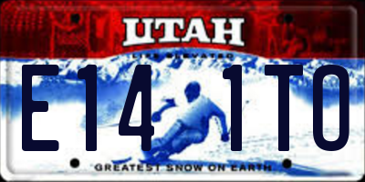 UT license plate E141TO