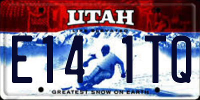 UT license plate E141TQ