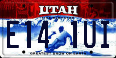 UT license plate E141UI