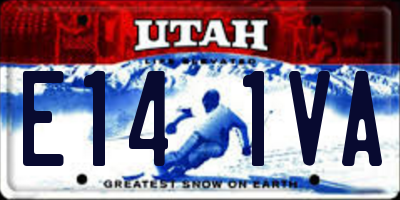 UT license plate E141VA