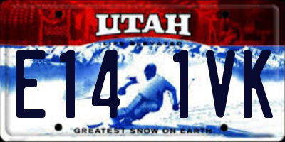 UT license plate E141VK