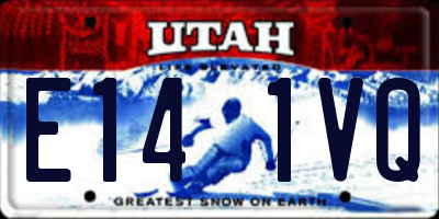 UT license plate E141VQ