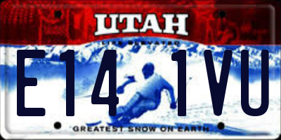 UT license plate E141VU