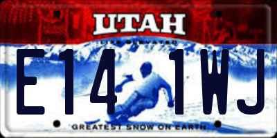 UT license plate E141WJ
