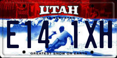 UT license plate E141XH