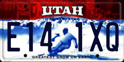 UT license plate E141XQ