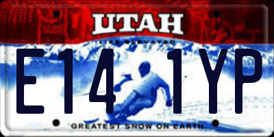 UT license plate E141YP