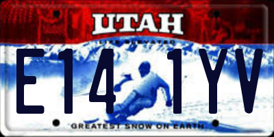 UT license plate E141YV