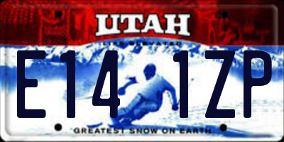 UT license plate E141ZP