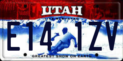 UT license plate E141ZV