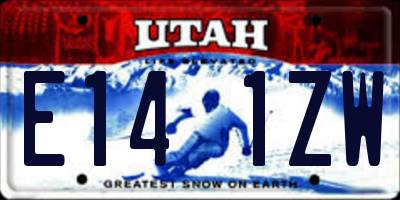 UT license plate E141ZW