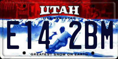 UT license plate E142BM
