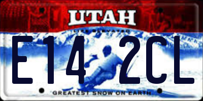 UT license plate E142CL