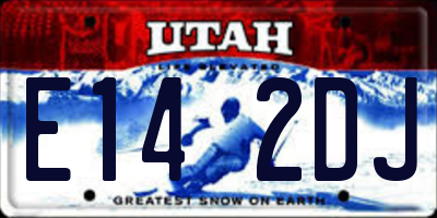 UT license plate E142DJ