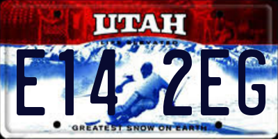 UT license plate E142EG