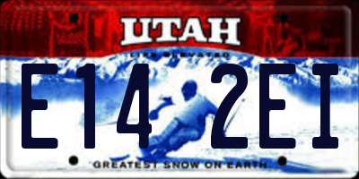 UT license plate E142EI