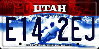 UT license plate E142EJ