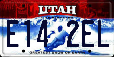 UT license plate E142EL