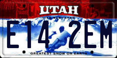 UT license plate E142EM