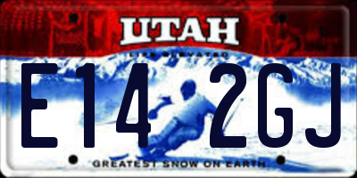 UT license plate E142GJ