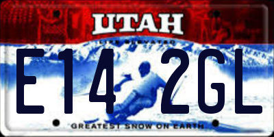 UT license plate E142GL
