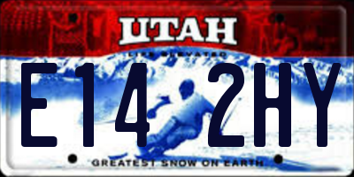 UT license plate E142HY