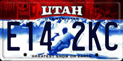 UT license plate E142KC