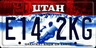 UT license plate E142KG