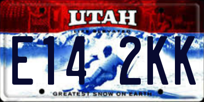 UT license plate E142KK