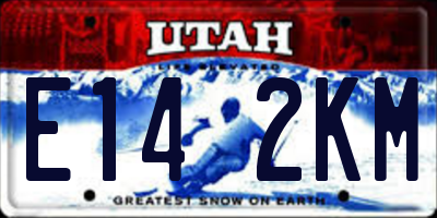 UT license plate E142KM