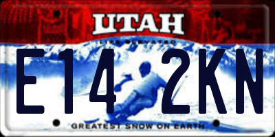 UT license plate E142KN