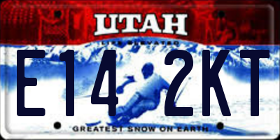 UT license plate E142KT